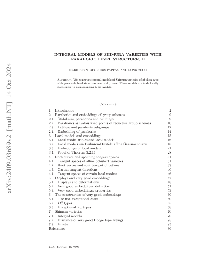 First page