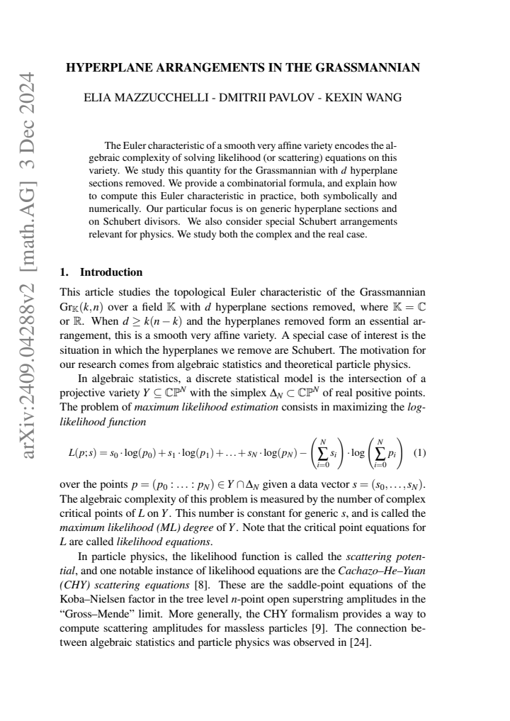 First page