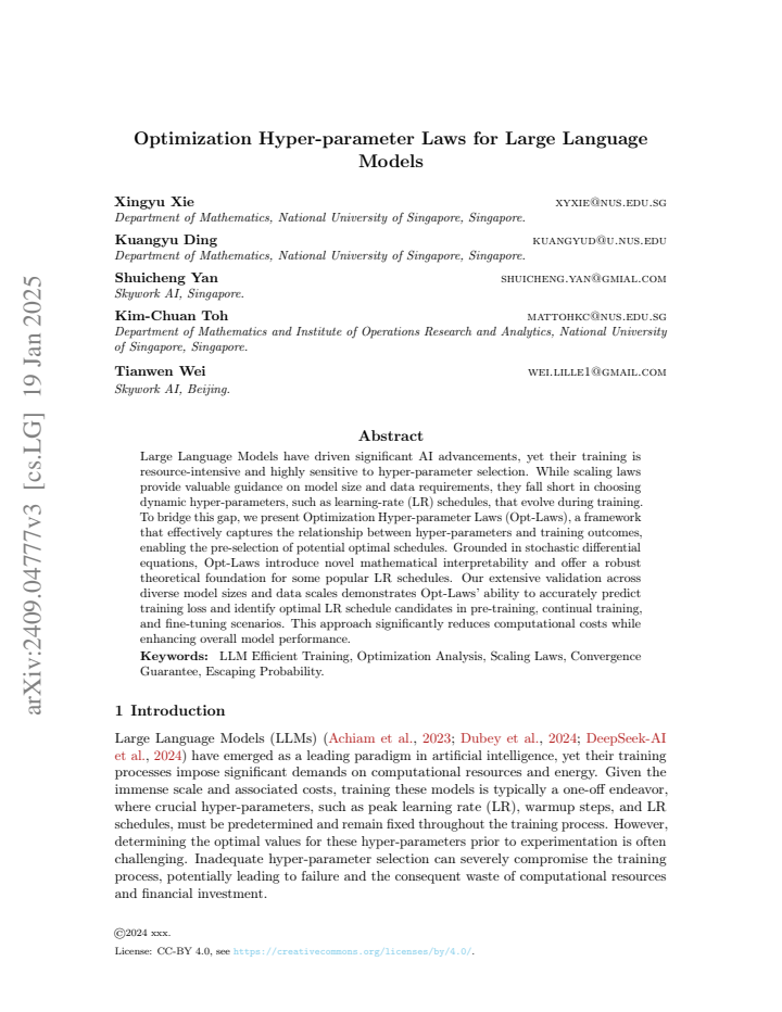 First page