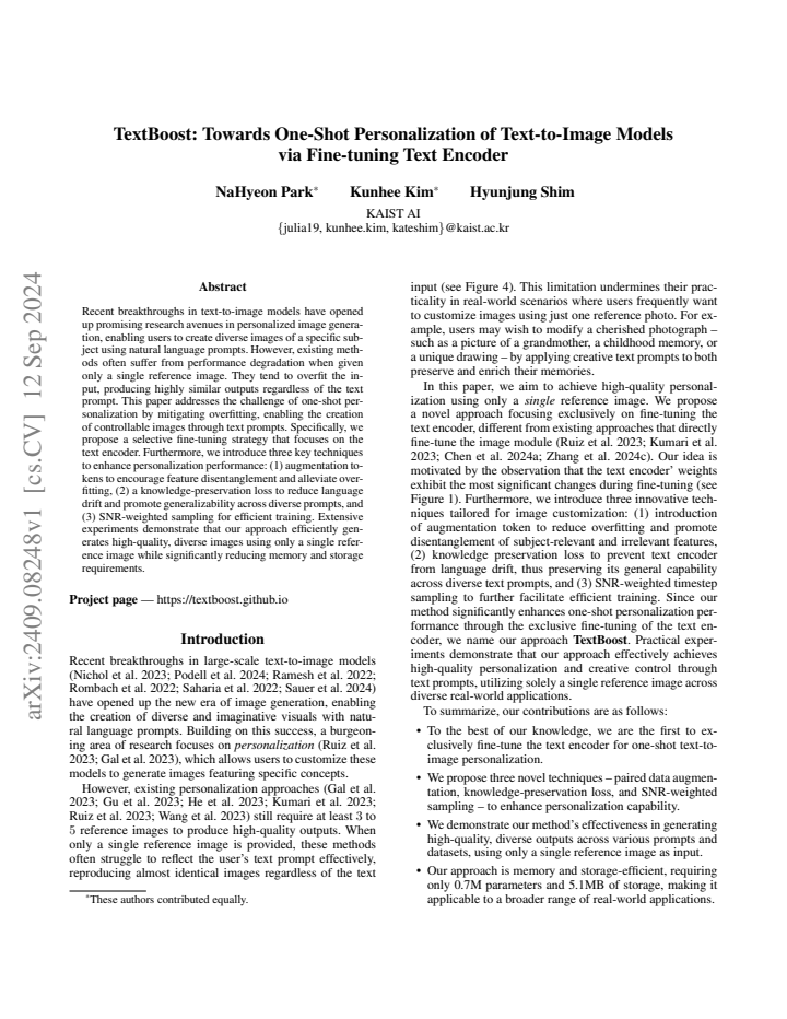 First page