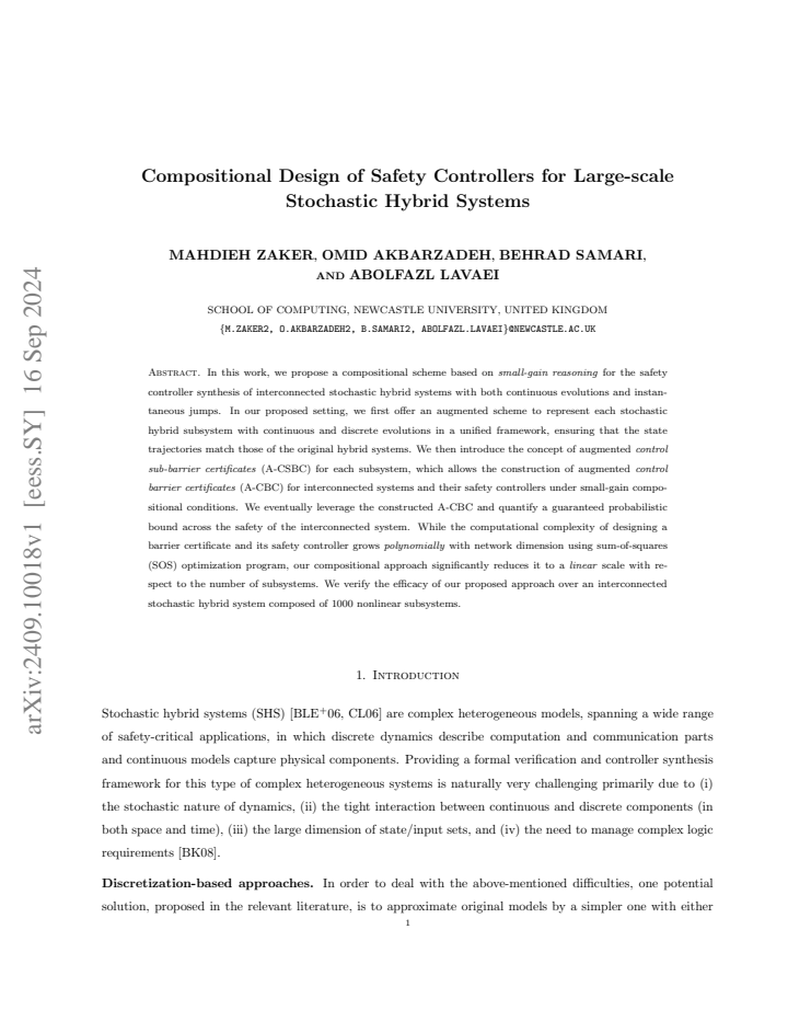 First page