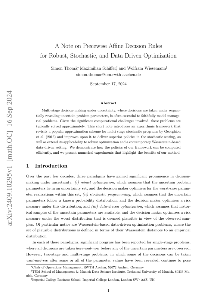 First page