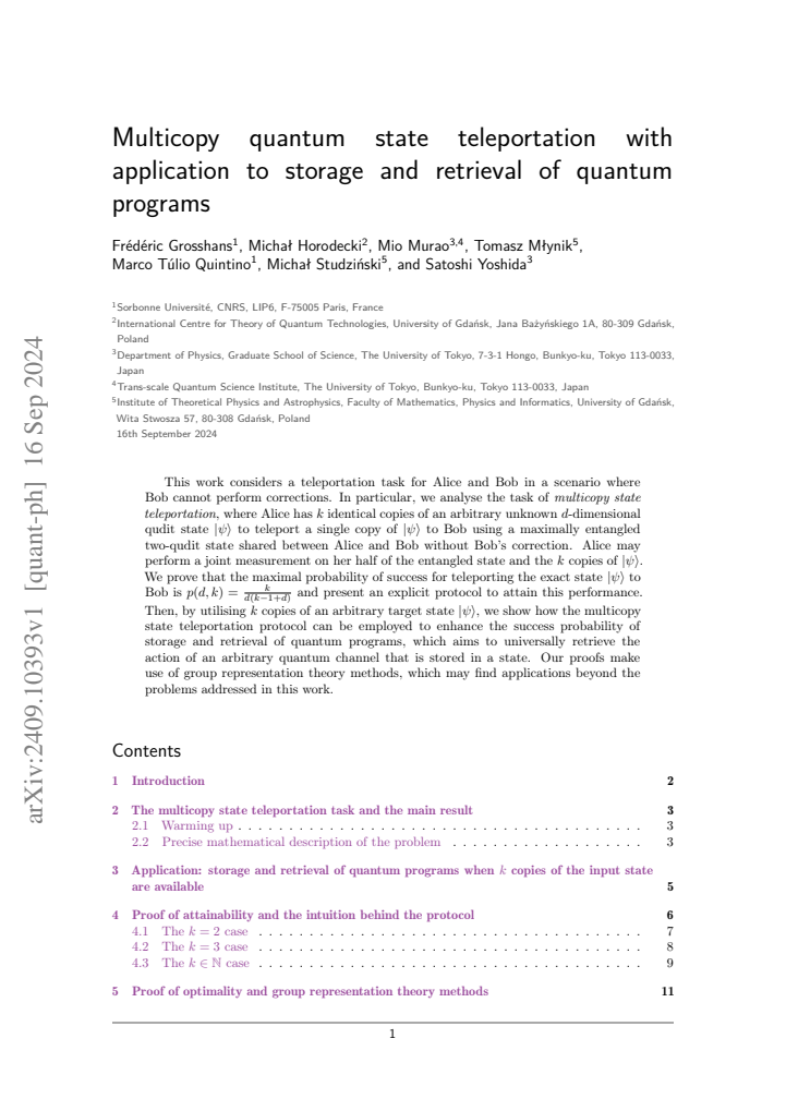 First page