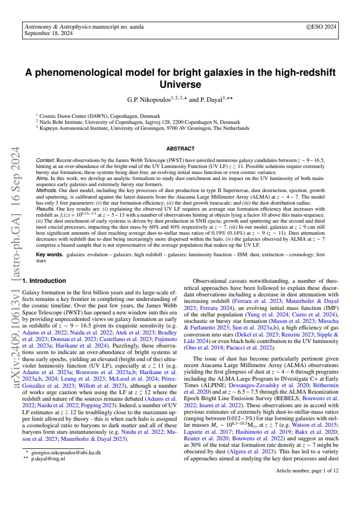 First page