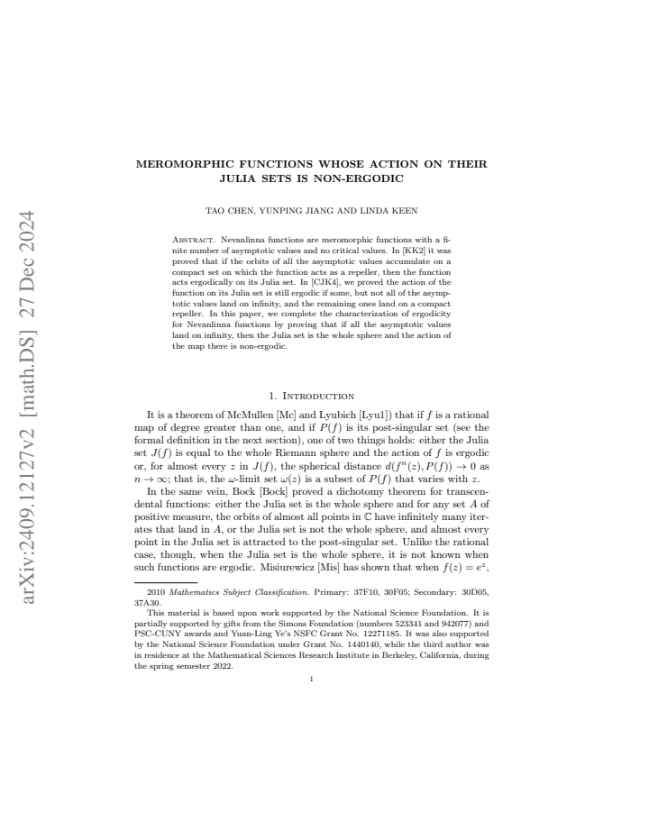 First page