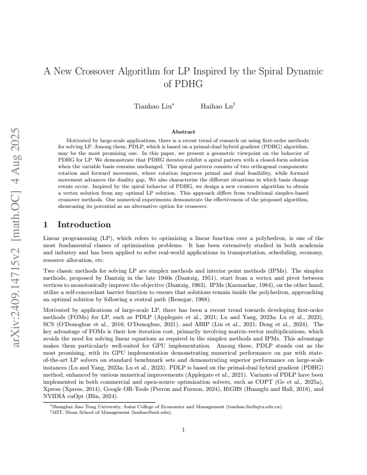 First page