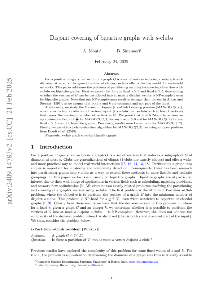 First page