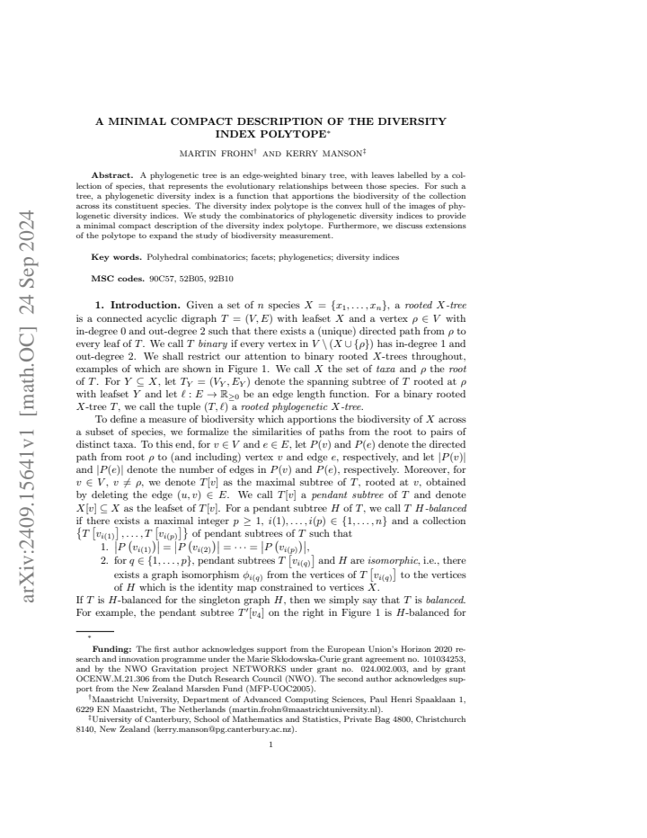 First page