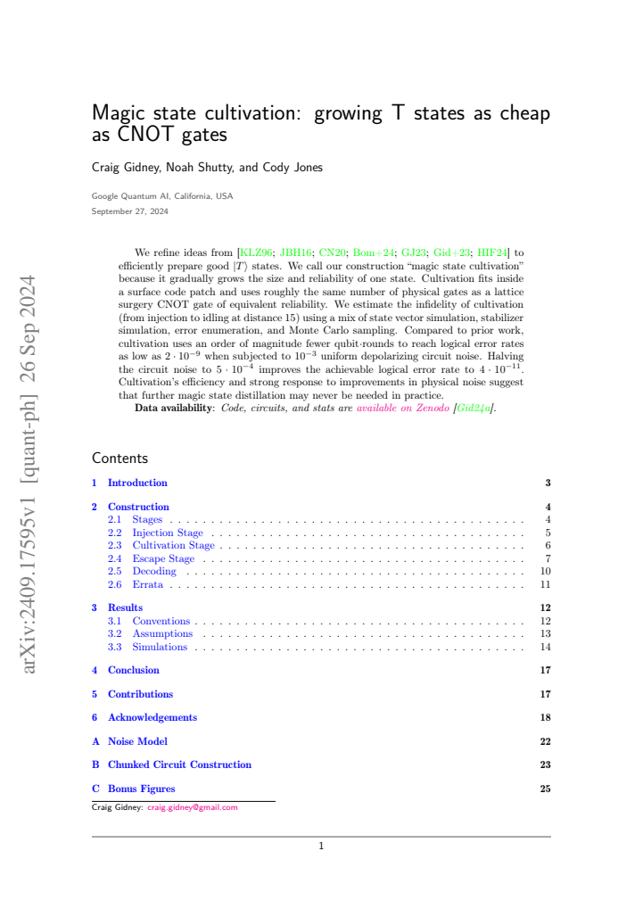 First page