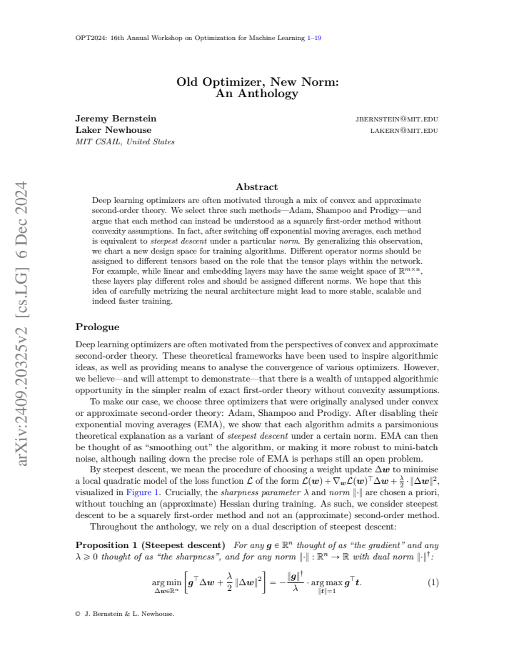 First page