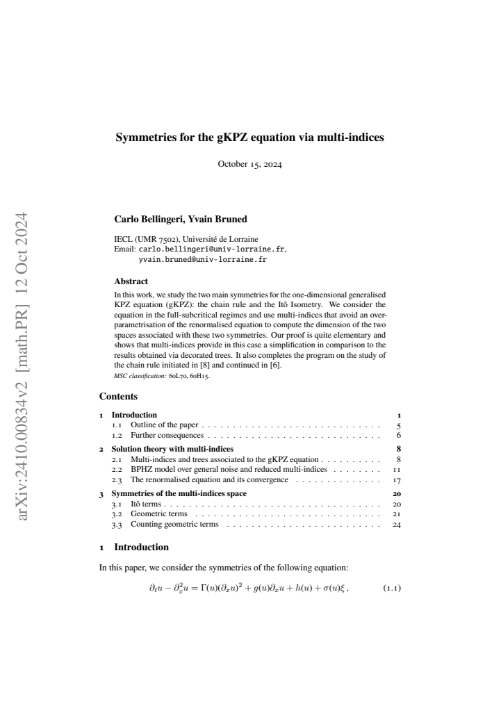 First page