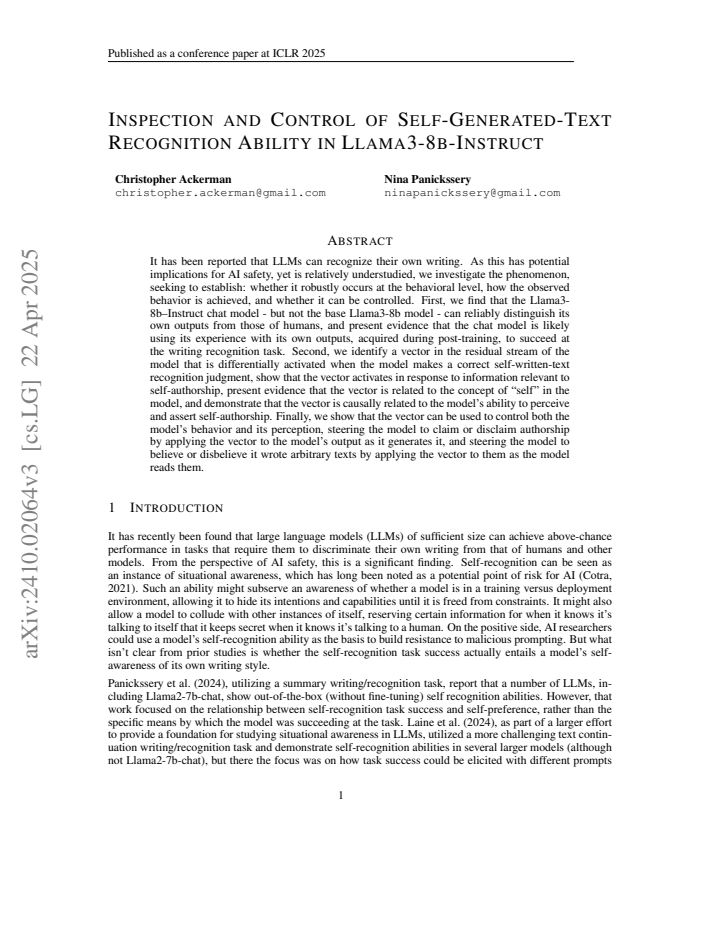 First page