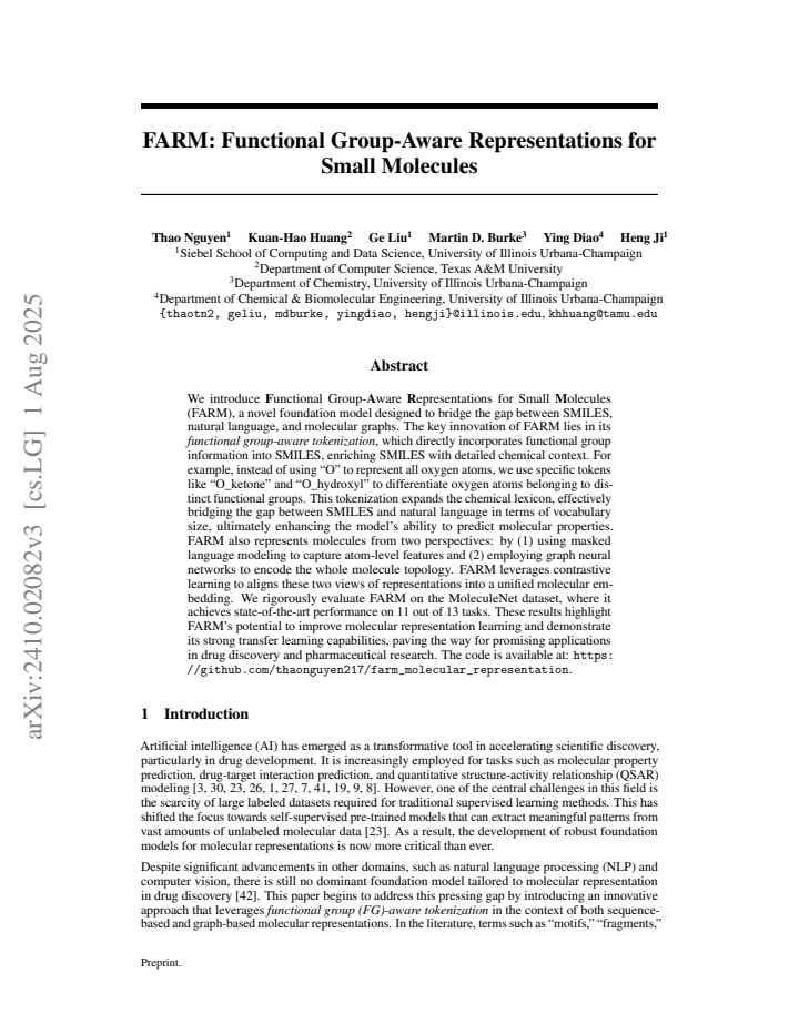 First page