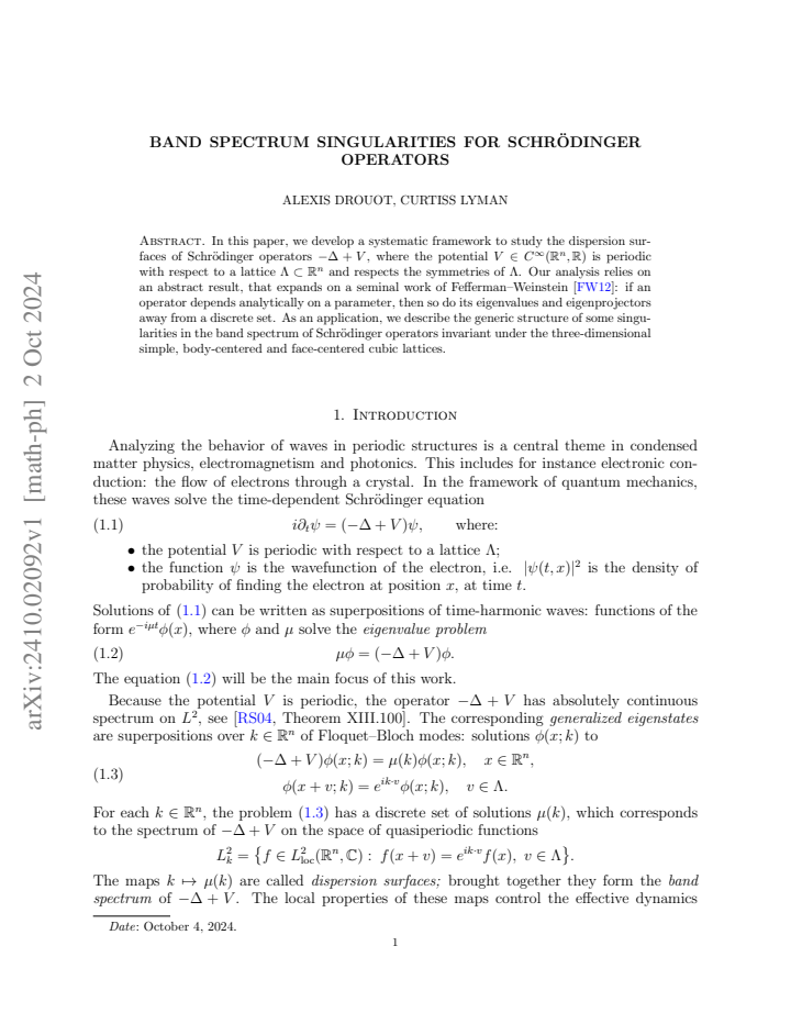 First page