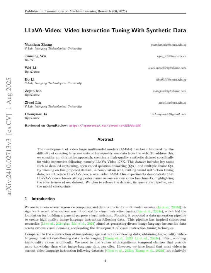 First page