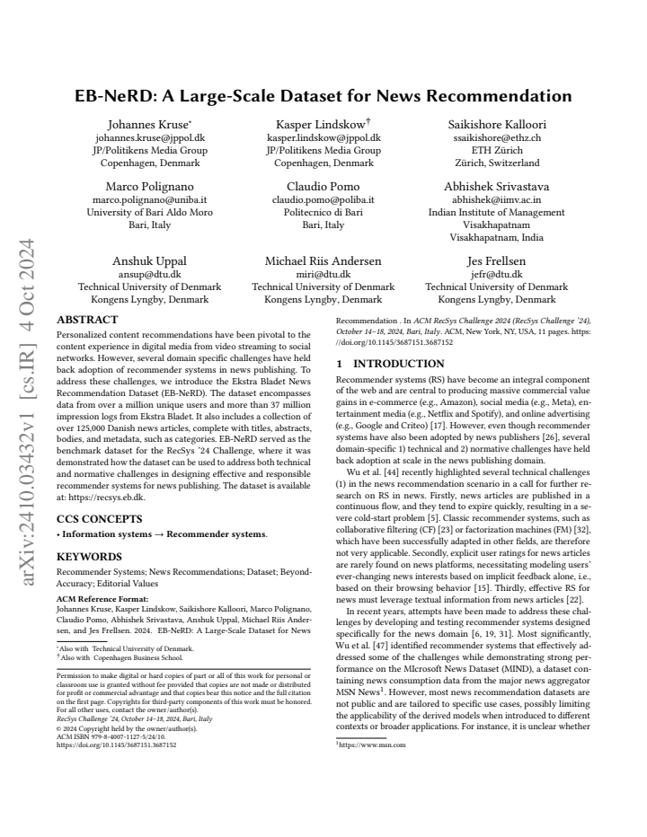 First page