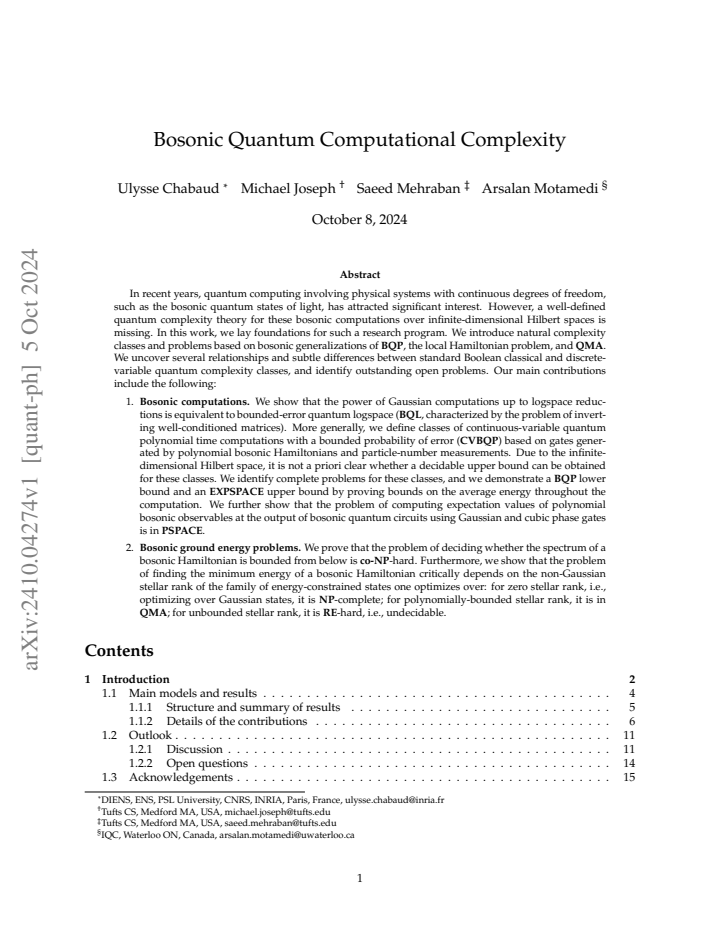 First page