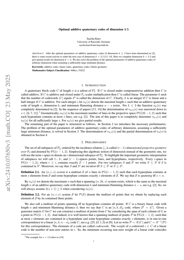 First page
