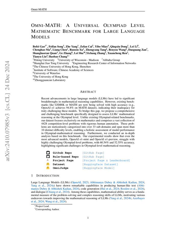 First page