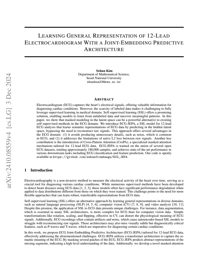 First page