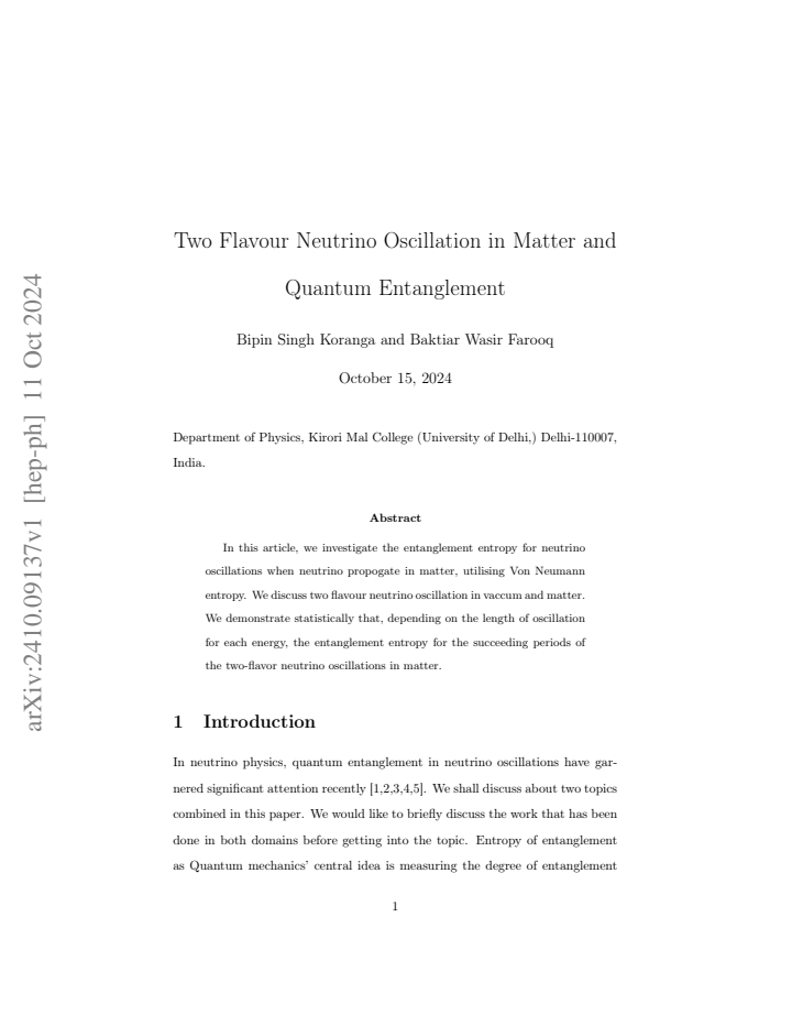 First page