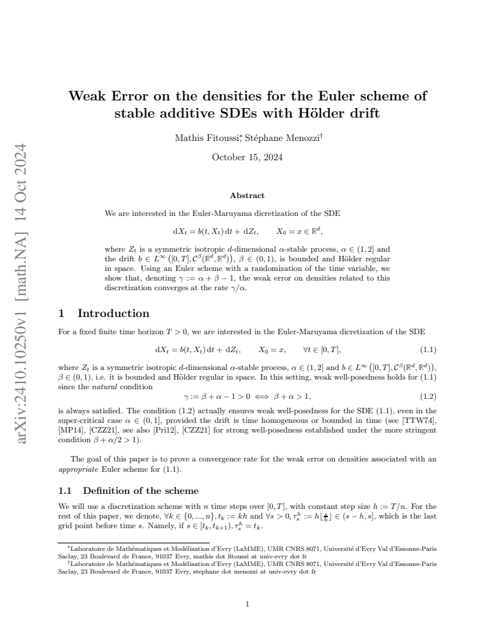 First page