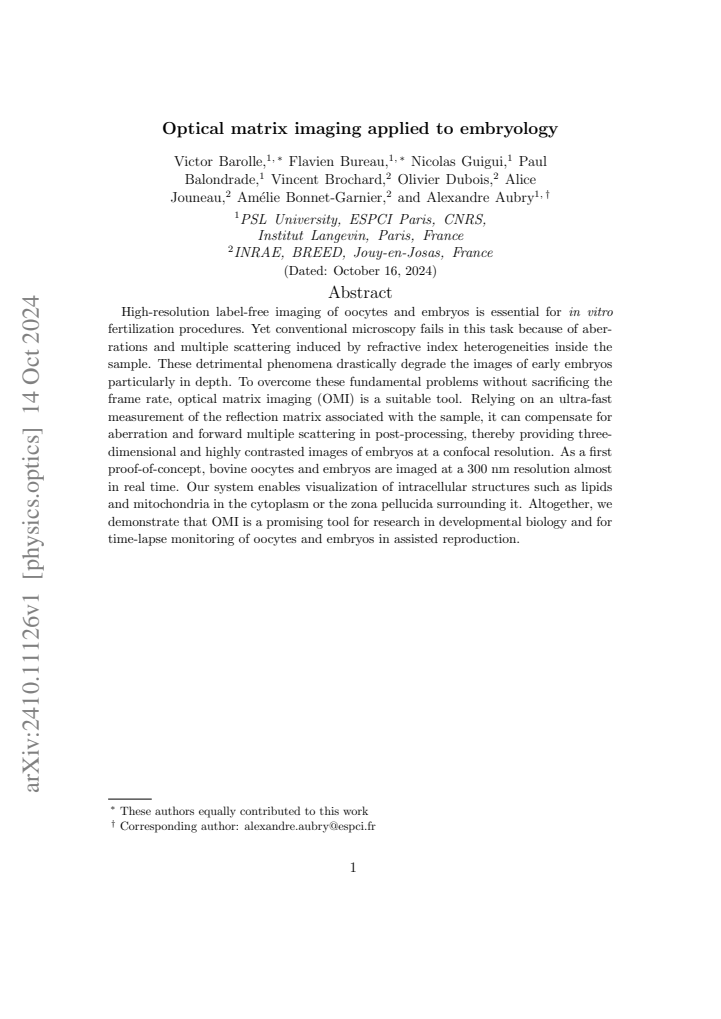First page