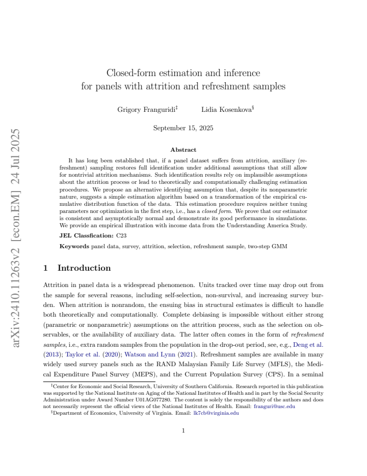 First page