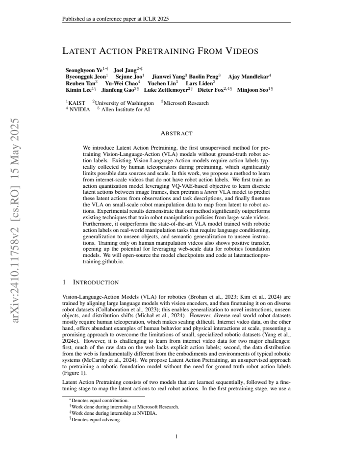 First page