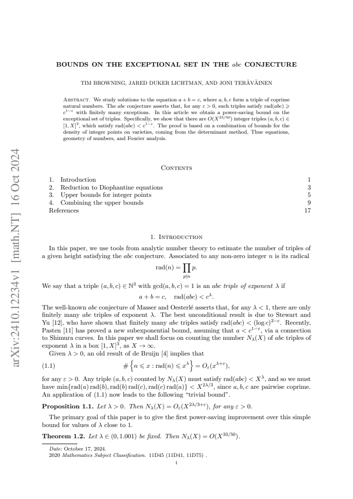 First page