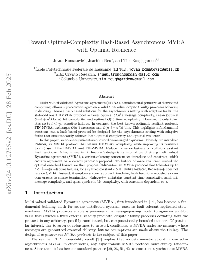 First page