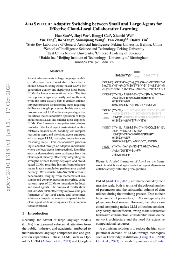 First page