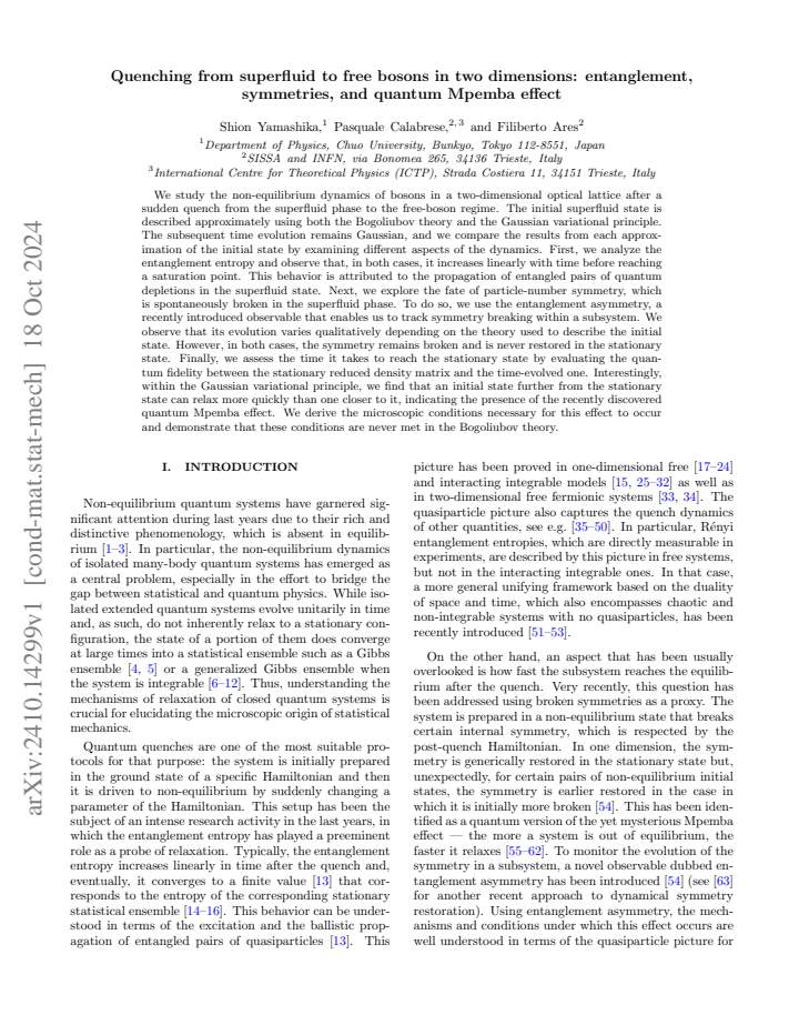 First page