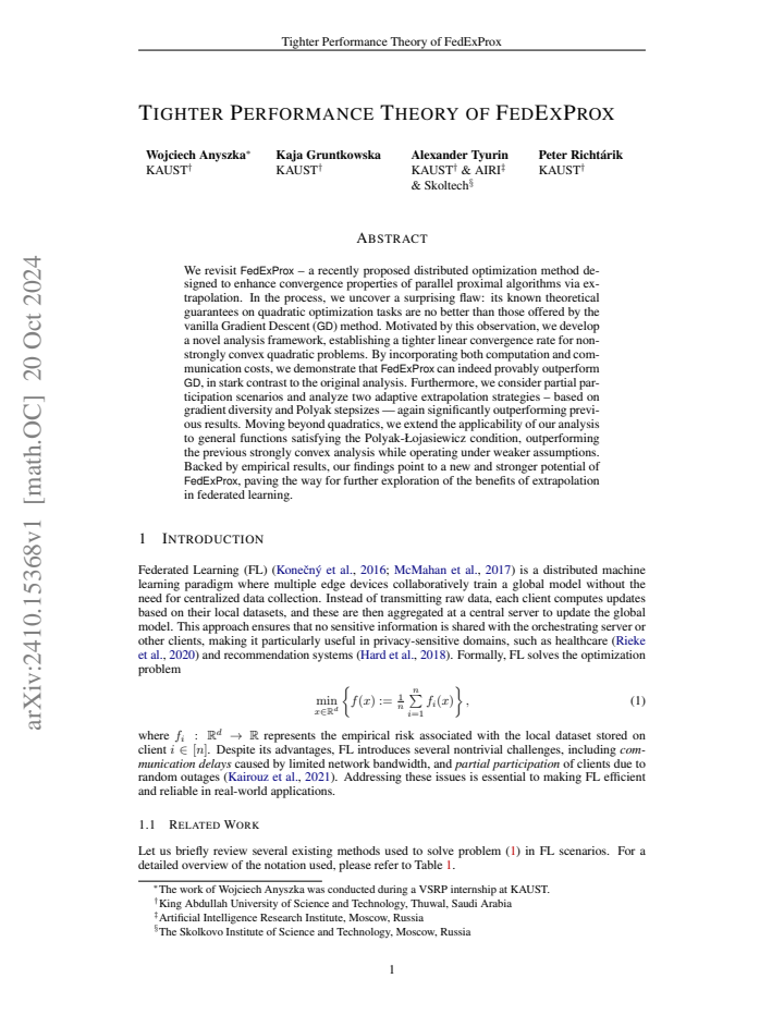 First page