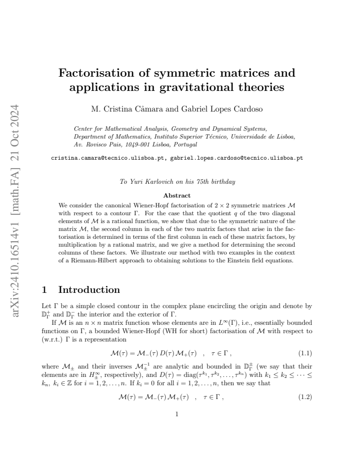 First page