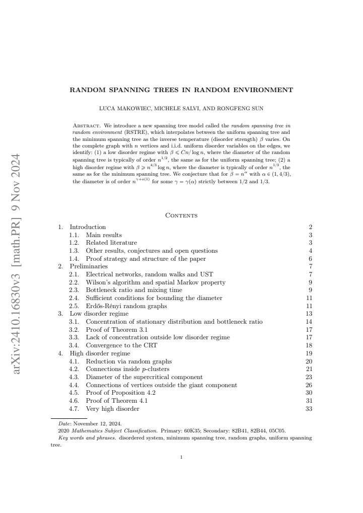 First page
