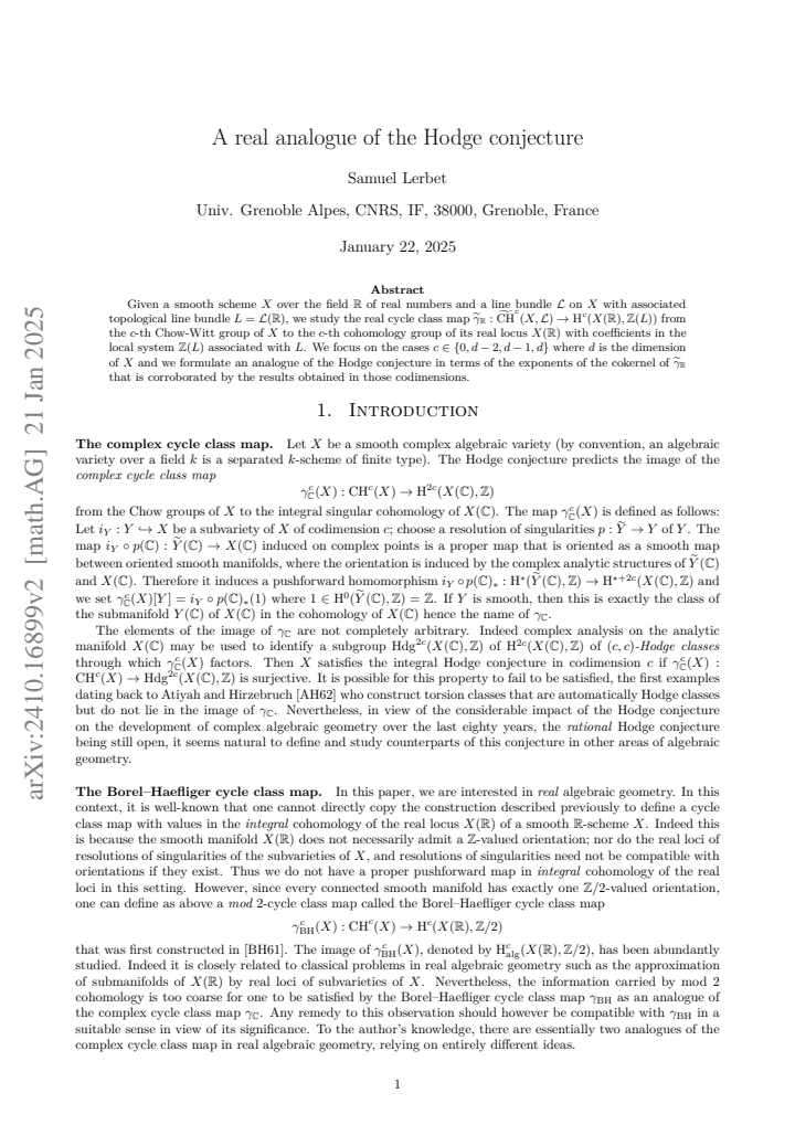 First page
