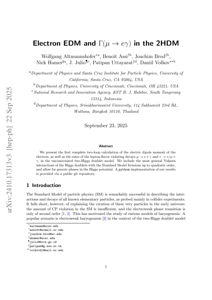First page