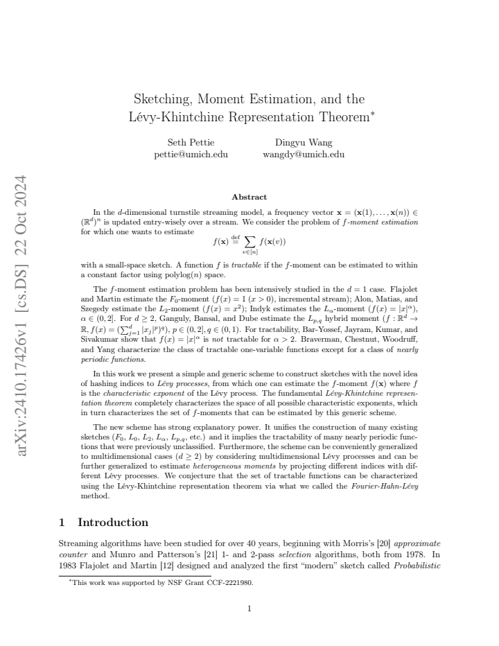 First page