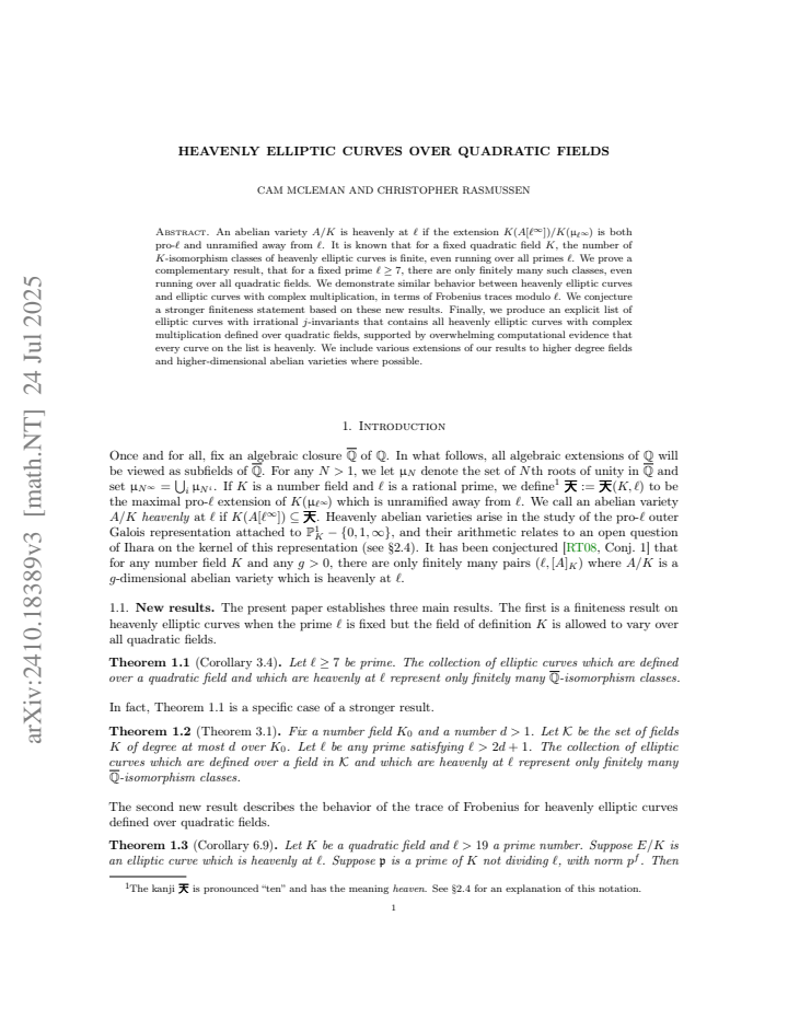 First page