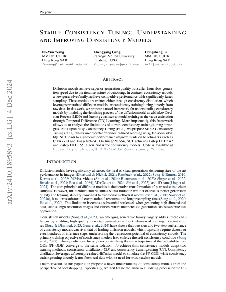 First page