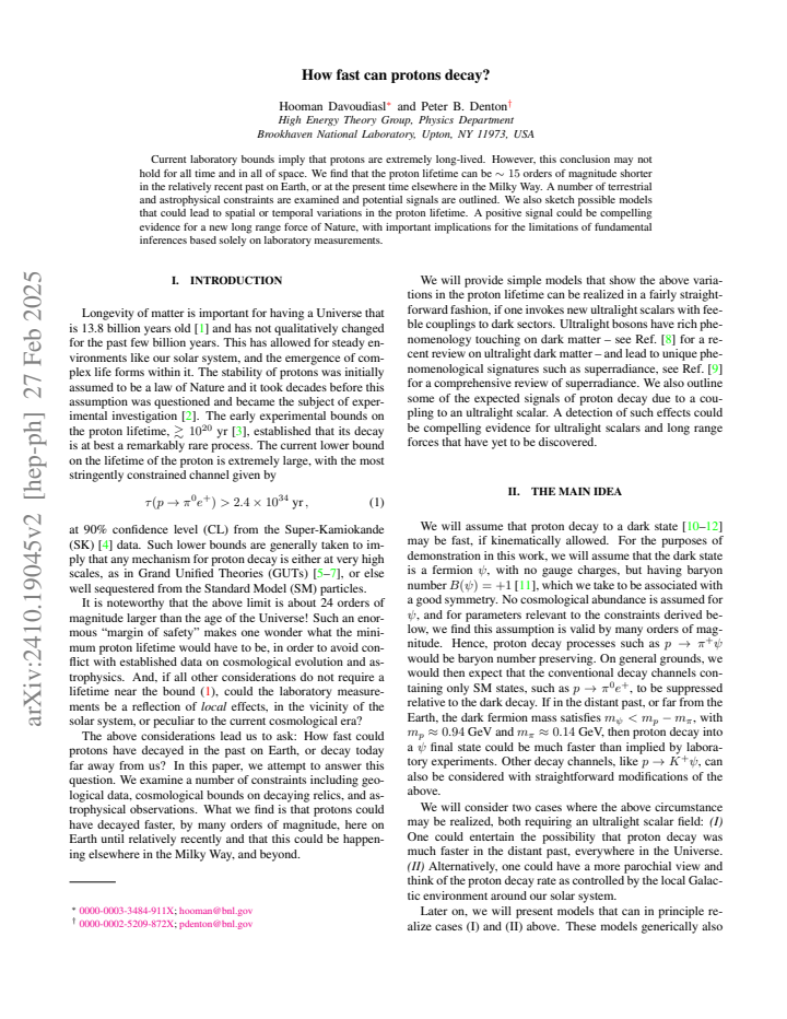 First page