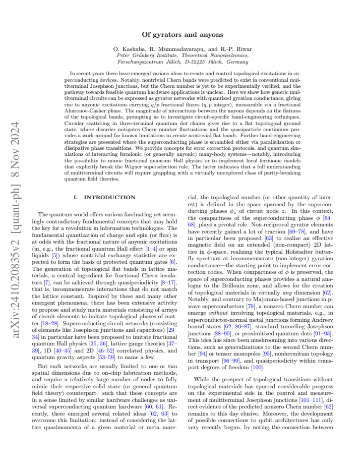 First page