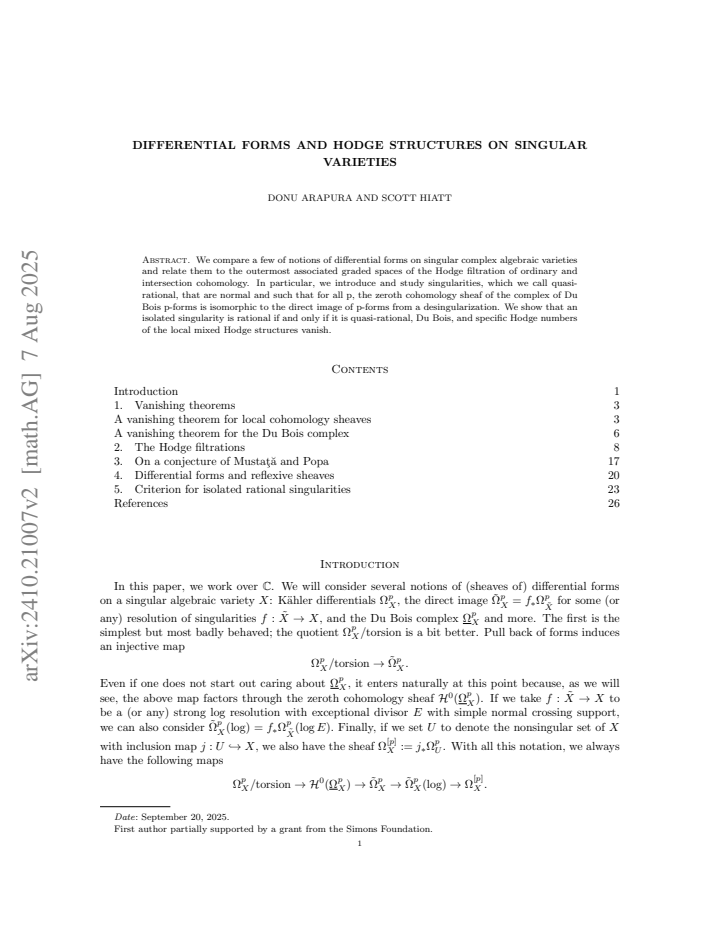 First page