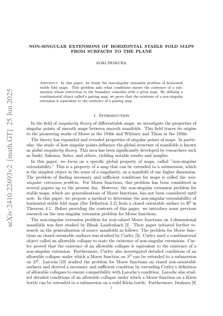 First page