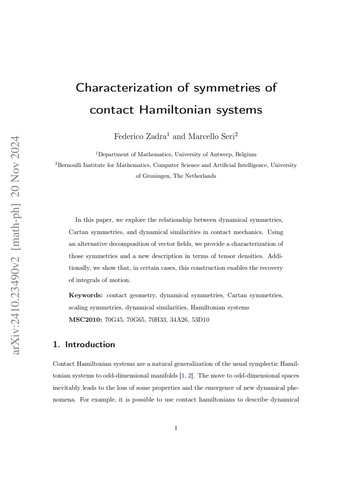 First page