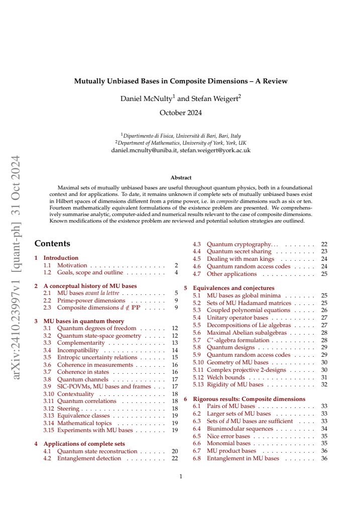 First page