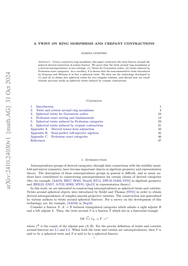 First page