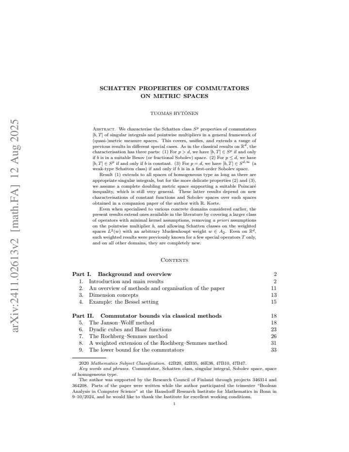First page