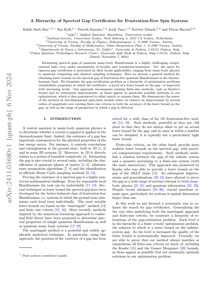 First page